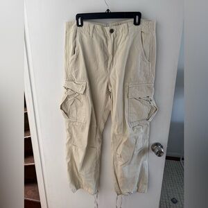 Zara Women’s Beige Cargo Pants Size 8